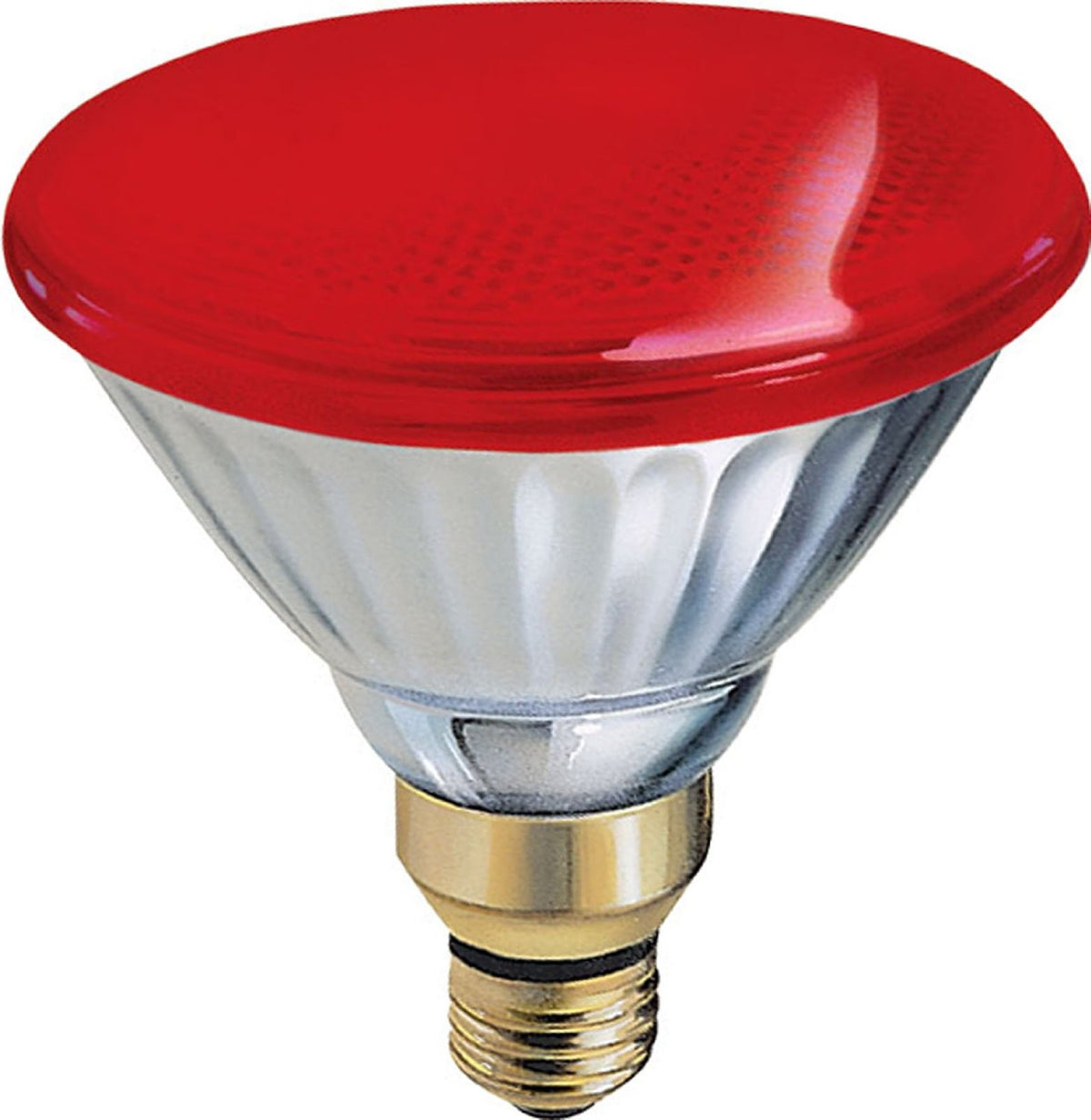 GE Lighting 13472 Incandescent PAR38 Outdoor Red Floodlight Bulb, 85W