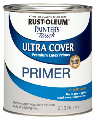 Rust-Oleum® Painter's® Touch Ultra Cover Latex Paint, 1 Qt, Flat Gray Primer