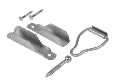 Slide-Co PL-8101 Double-Hung Wood Window Screen 2 Hanger & 1 Latch, 3/8", Mill