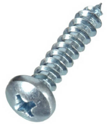 Hillman 80101 Phillips Zinc Sheet Metal Screw, #12 x 2", 100 Pack