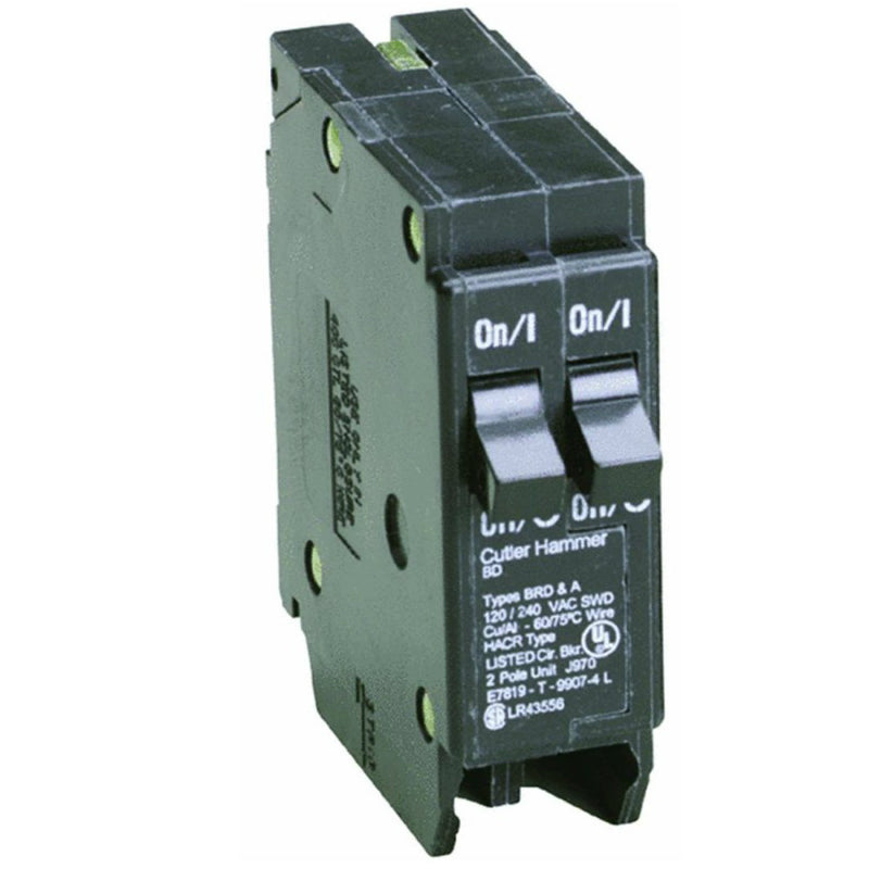 Eaton BD1515 Single Pole Tandem Circuit Breaker, 2-15A