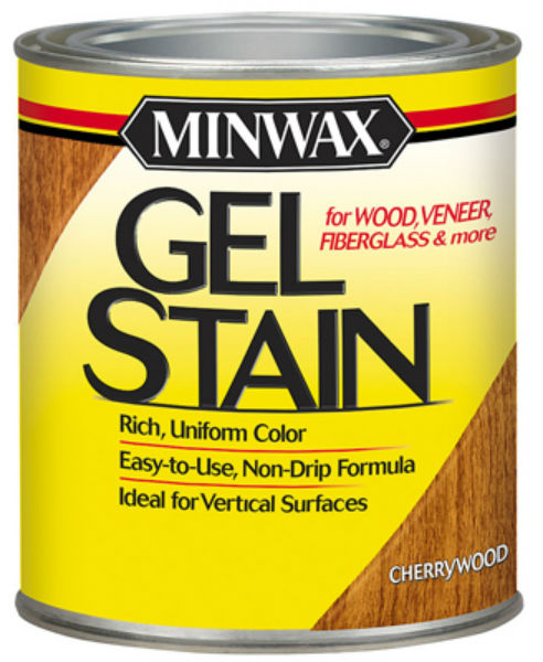 Minwax® 260704444 Gel Stain for Wood/Veneer/Fiberglass, 1/2 Pt, Cherrywood