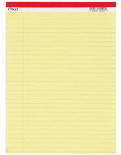 Mead® 59610 Yellow Legal Pad, 8-1/2" x 11", 50-Count