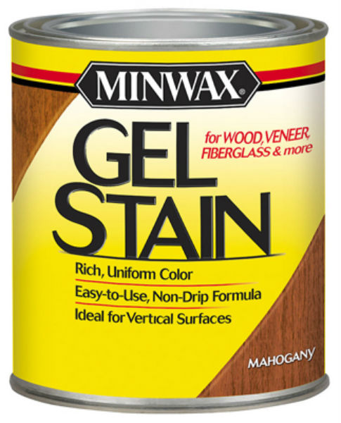 Minwax® 260504444 Gel Stain for Wood/Veneer/Fiberglass, 1/2 Pt, Mahogany