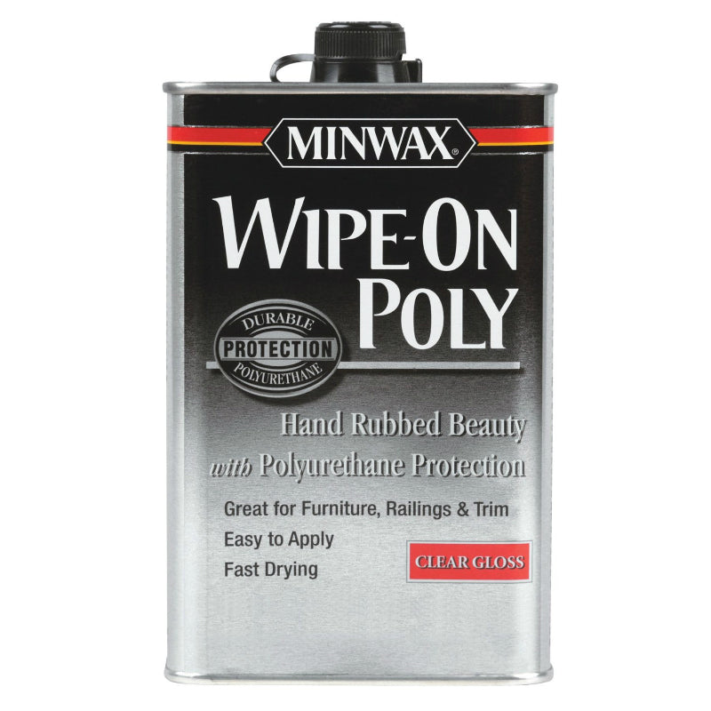 Minwax® 40900 Wipe-On Poly Durable Finish, Clear Gloss, 1 Pt