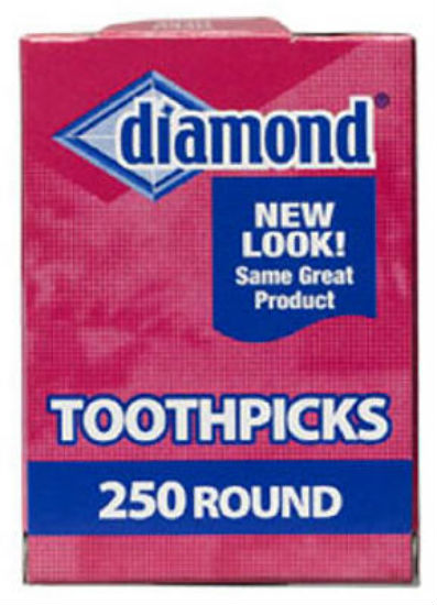 Diamond® 41853 Round Toothpick, 250-Count