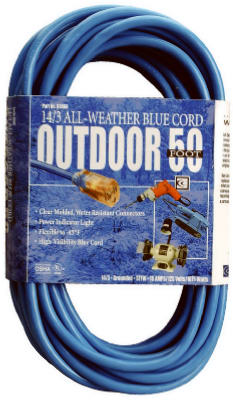Coleman Cable® 02368-06 High-Visibility/Low Temp Outdoor Extension Cord, 50'