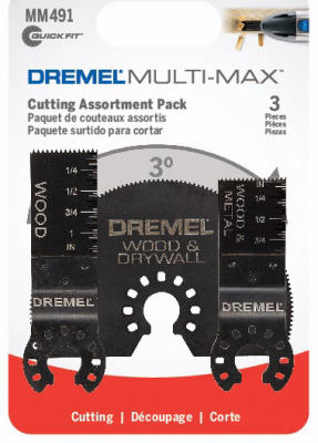Dremel MM491 Multi-Max Cutting Blade, Assorted (3-Pack)