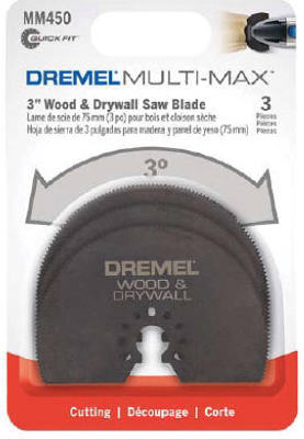 Dremel MM450B Multi-Max Wood & Drywall Saw Blade, 3-Pack