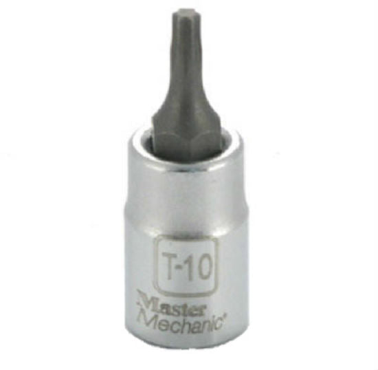 Master Mechanic 263061 T-10 Torx Bit Socket, 1/4" Drive