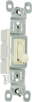 Pass & Seymour 660IGCP8 TradeMaster Grounding Toggle Switch, 15A, 120V, Ivory