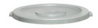 Continental 4445GY Huskee Round Lid for 44 Gallon Receptacles, Gray