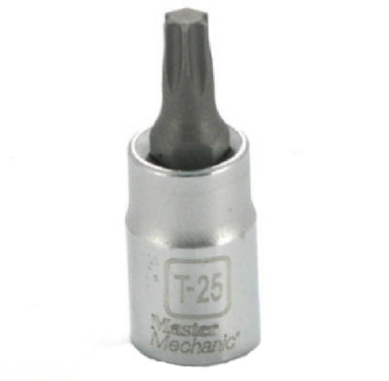 Master Mechanic 264291 T-25 Torx Bit Socket, 1/4" Drive