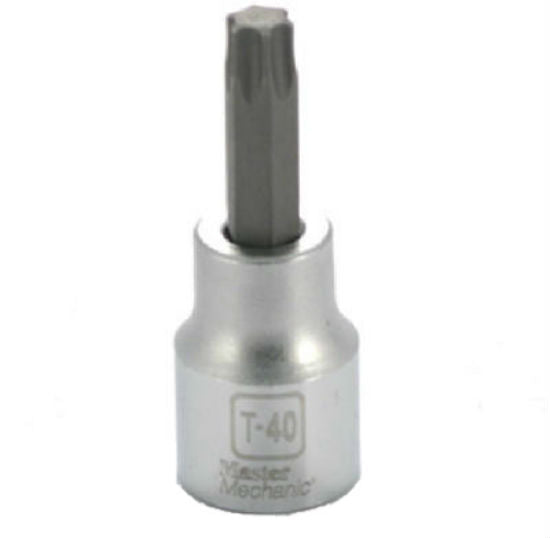 Master Mechanic 264408 T-40 Torx Bit Socket, 3/8" Drive