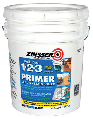 Zinsser Bulls Eye 1-2-3 Water Base Primer/Sealer&Stain-Killer,5 Gallon