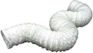 Lambro 219L Flexible Vent Hose, Vinyl, White, 4" x 50-ft