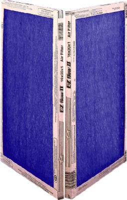 EZ Flow II 10055-012020 Spun Fiberglass Disposable Furnace Filter, 20" x 20" x 1"