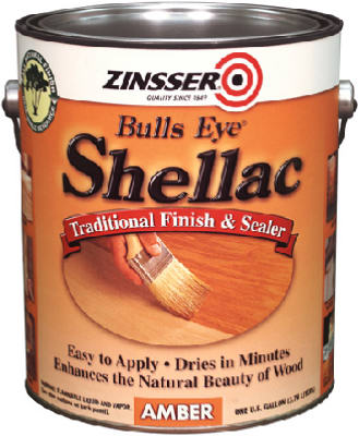 Zinsser 0701 Bullseye Unmatched Color Amber Shellac, 1-Gallon