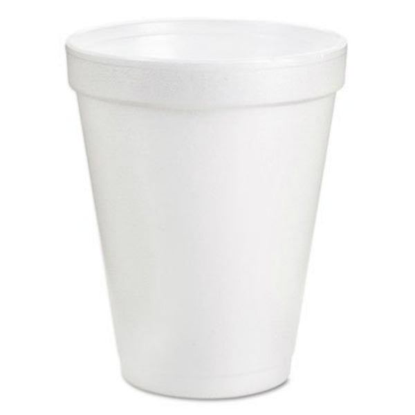 Dart® 6J6 Small Insulated Styrofoam Cups, White, 6 Oz, 25-Count