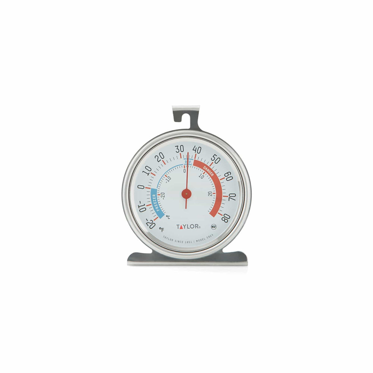 Taylor 5924 Stainless Steel Fridge/Freezer Thermometer, 3" Dial