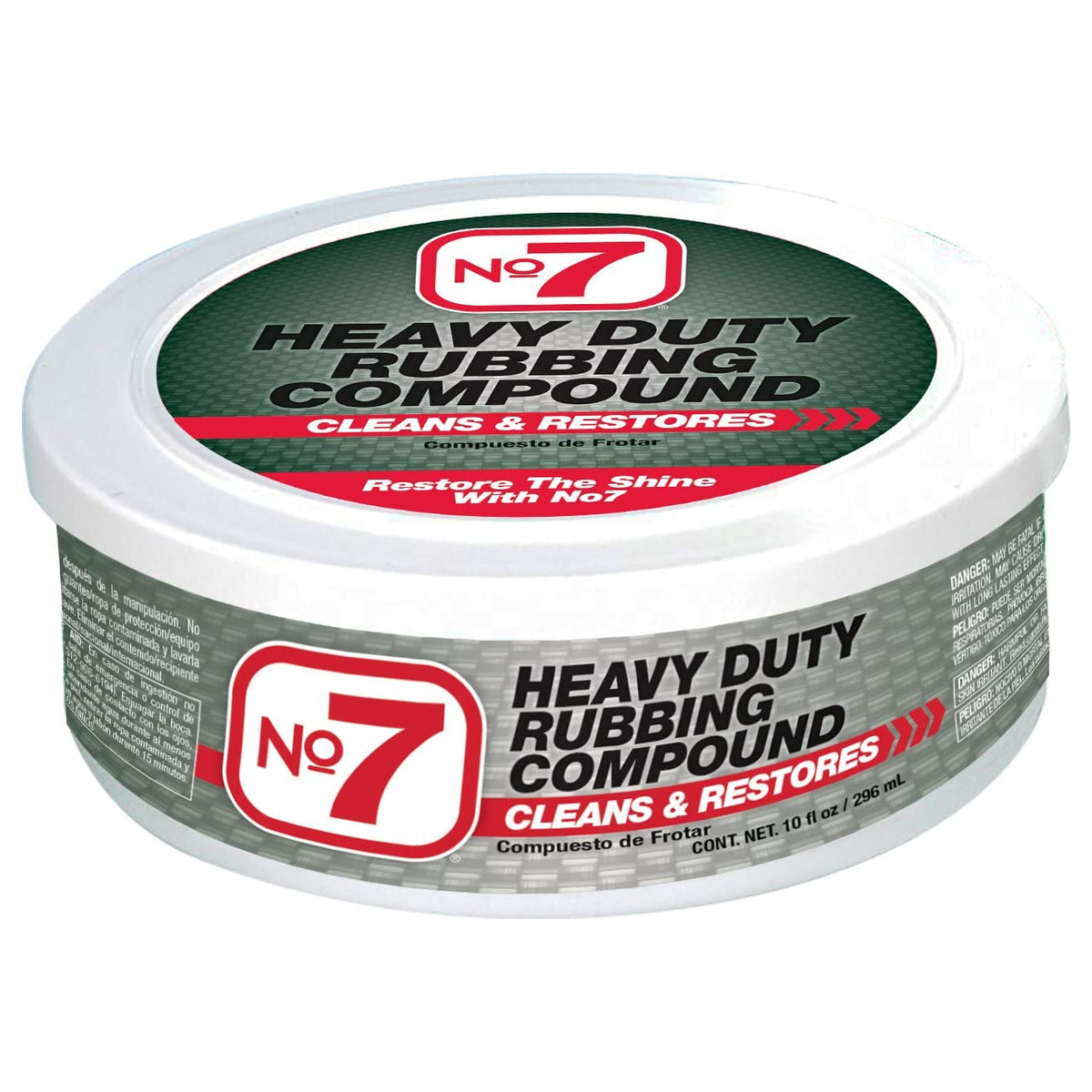 NO.7 08610 Heavy-Duty Rubbing Compound Paste, 10 Oz