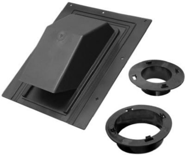 Lambro 354R Black Plastic Roof Cap, 4"