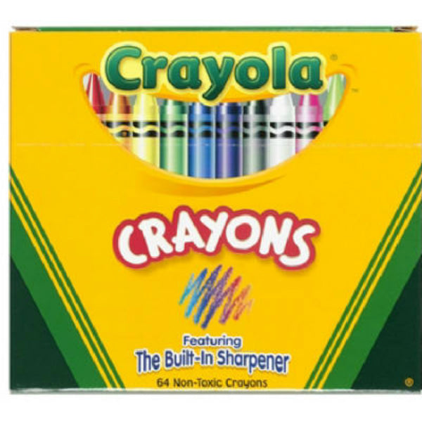 Crayola 52-0064 Crayons with Sharpner, 64-Count