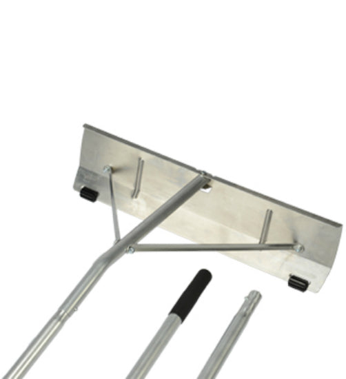 Garelick 89416 Aluminum Snow Roof Rake 16' with Rollers & 7" x 24" Blade