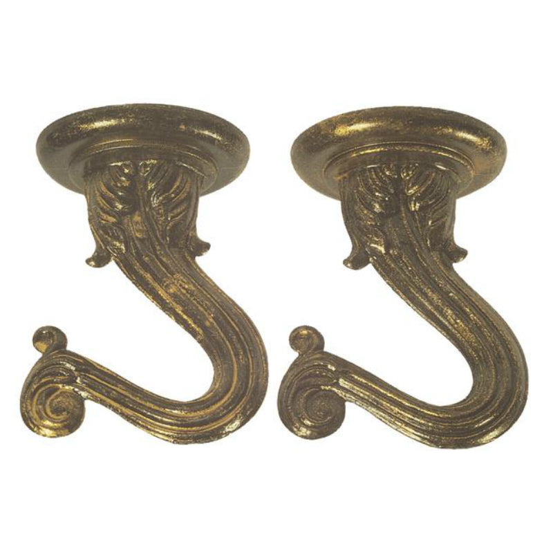 Westinghouse 70451 Swag Hook Kit, Antique Brass, 1-1/2", 2-Pack