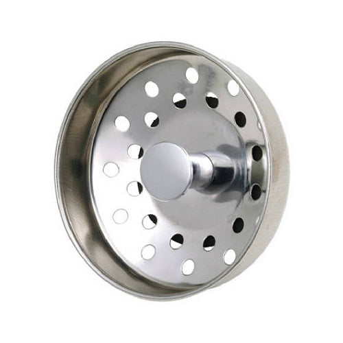 Master Plumber 282-020 Replacement Basket Strainer with Post, 3", Chrome