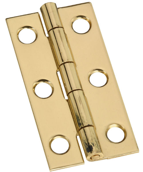 National Hardware N211-235 Narrow Hinge with Screws, 2" x 1", 2-Pack