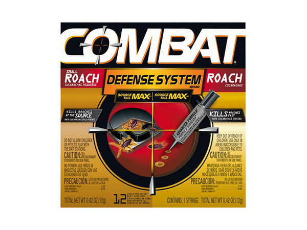 Combat® 51962 Dual Attack Roach Killing Gel Plus Roach Baits