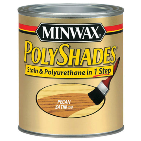 Minwax® 61320 PolyShades® Stain & Polyurethane Satin Finish, Pecan, 1 Qt