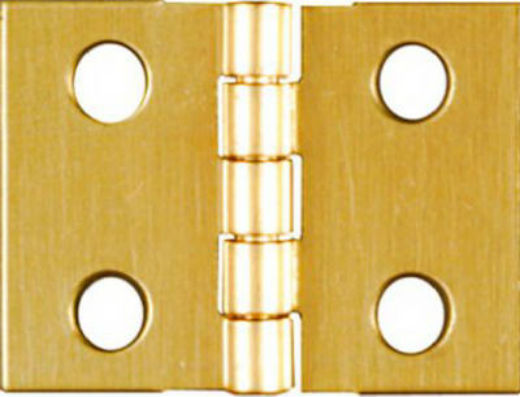 National Hardware® N211-326 Broad Hinge, 3/4" x 1", Bright Brass, 4-Pack