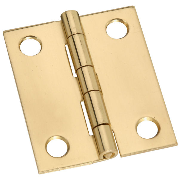 National Hardware® N211-359 Broad Hinge, 2.5" x 1.25", Bright Brass, 2-Pack