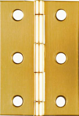 National Hardware® N211-391 Broad Hinge, 2-1/2"x1-3/4", Bright Brass, 2-Pack