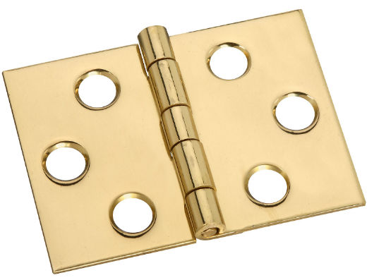 National Hardware® N211-870 Desk Hinge, 1.5" x 2", Bright Brass, 2-Pack