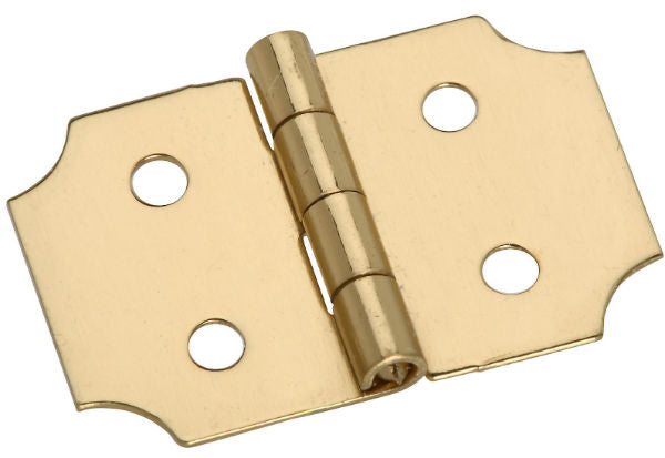 National Hardware N211-441Decorative Hinge, 5/8" x 1", Bright Brass, 2-Pack