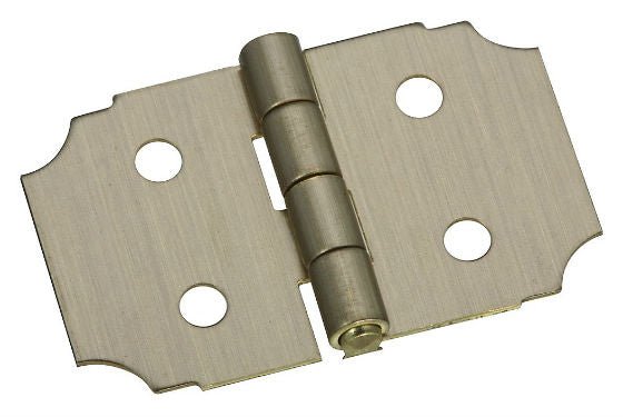 National Hardware® N211-458 Decorative Hinge, 5/8" x 1", Antique Brass, 2-Pack
