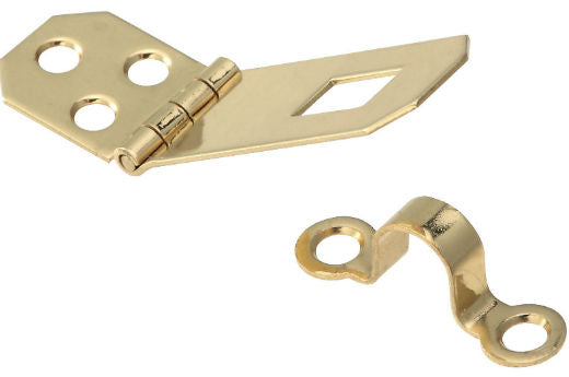 National Hardware® N211-896 Decorative Hasp, 3/4" x 2-3/4", Bright Brass