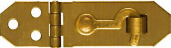 National Hardware® N211-920 Solid Brass Hasp, 3/4" x 2-3/4", Antique Brass
