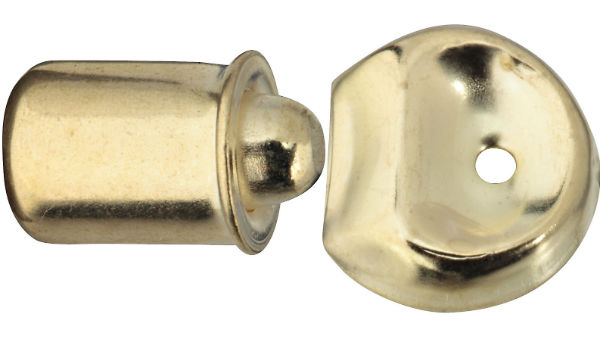 National Hardware® N219-055 Bullet Catch, 3/8", Bright Brass, 4-Pack