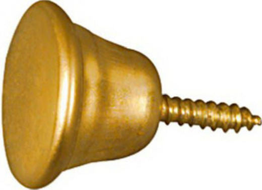 National Hardware N213-488 Knob with Screws, 1/2", Bright Brass, 2-Pack