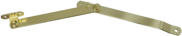 National Hardware® N208-611 Left Handed Folding Support, 9-3/4", Bright Brass