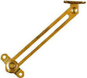 National Hardware® N208-637 Friction Lid Support, 5-3/4", Bright Brass