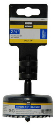 Master Mechanic 284653 Carbon Hole Saw With Pilot Drill, 2-1/2"