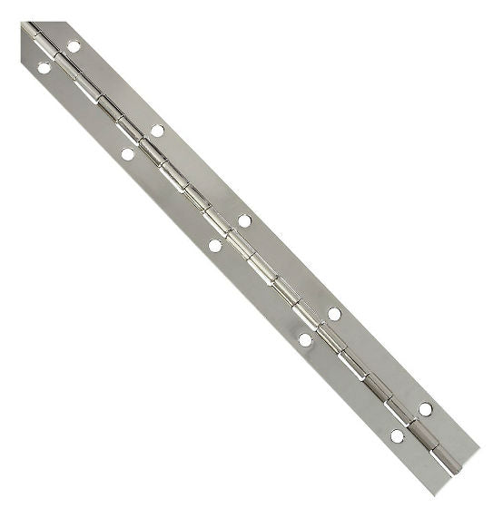 National Hardware® N265-371 Continuous Hinge, 1-1/16" x 12", Nickel
