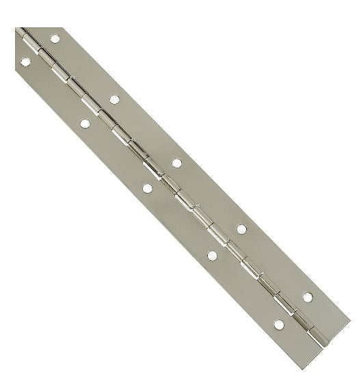 National Hardware® N265-389 Continuous Hinge, 1-1/2" x 12", Nickel