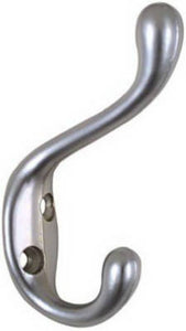 National Hardware® N273-524 Heavy-Duty Coat & Hat Hook, Satin Chrome