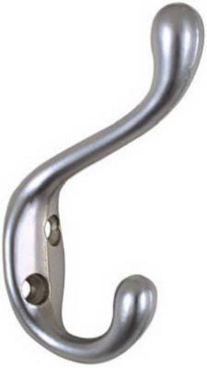 National Hardware® N273-524 Heavy-Duty Coat & Hat Hook, Satin Chrome